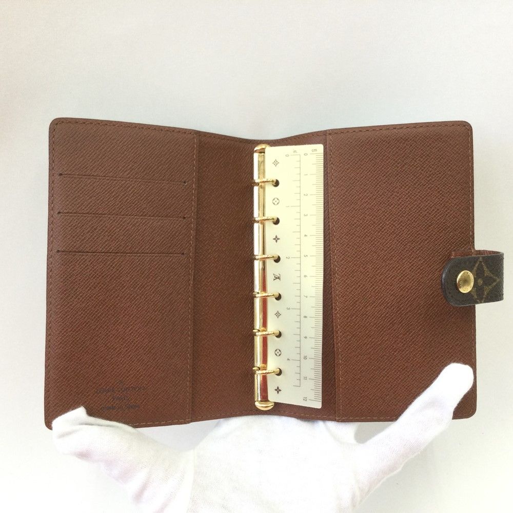 Louis Vuitton Notebook Cover Agenda PM Monogram R20005 Brown
