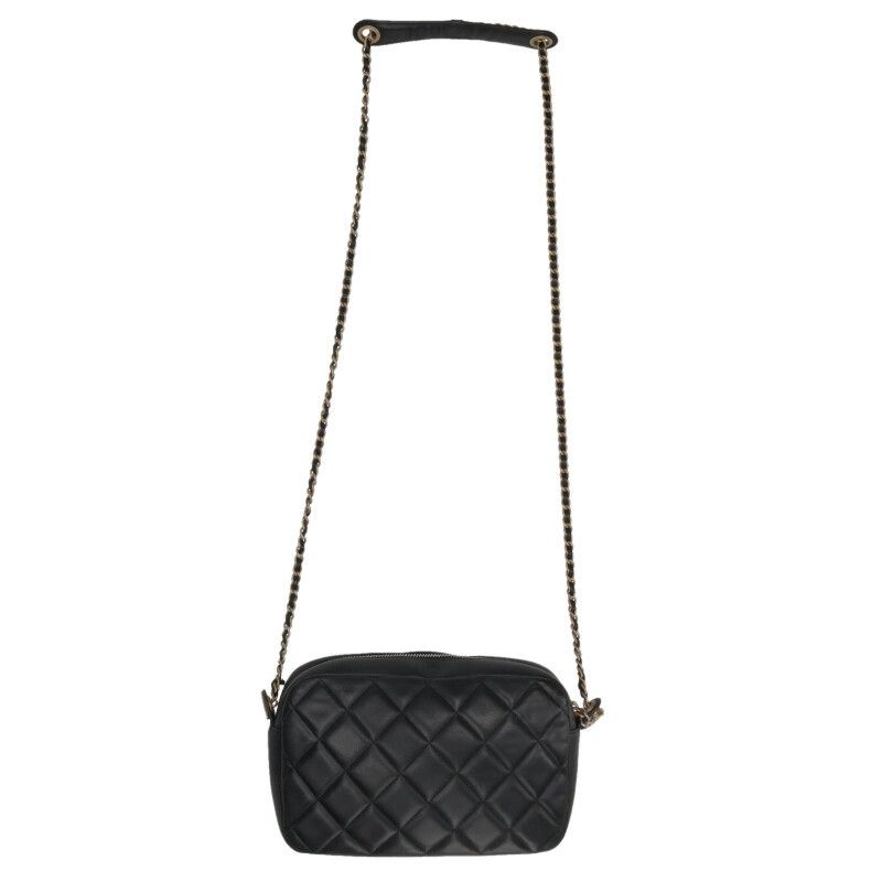 Chanel Diamond CC Lambskin Chain Shoulder Bag Women