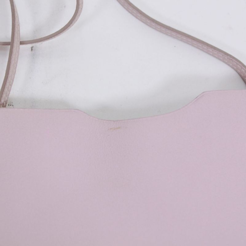 Hermes Onymetou Rose Dragee Leather Pink Shoulder Bag
