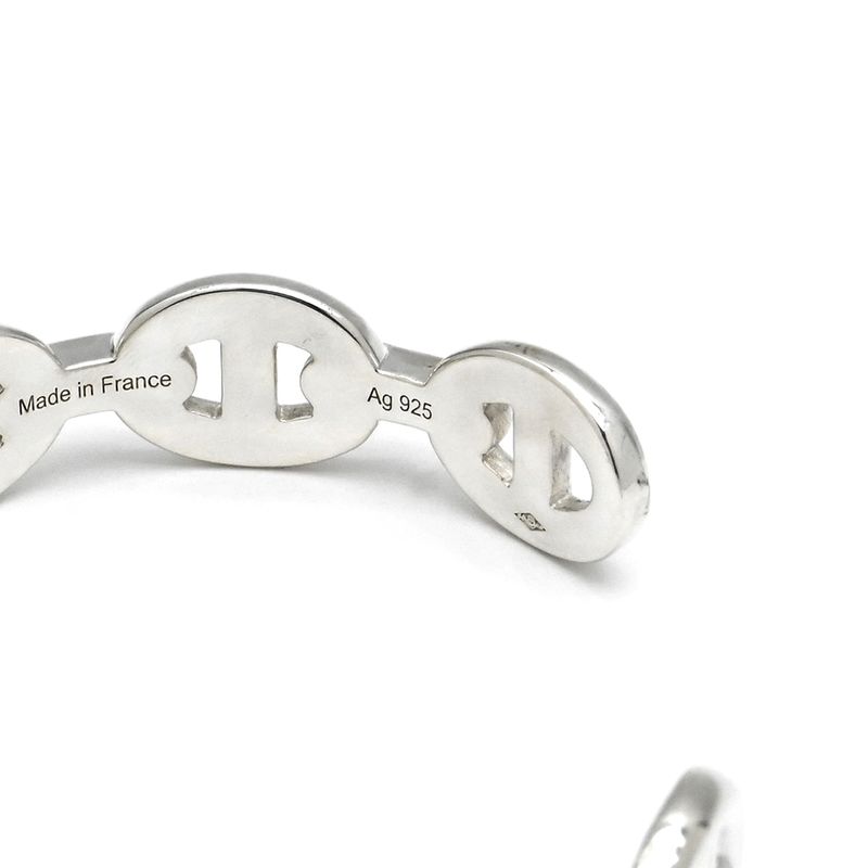 Hermes Bangle Chaine D'ancre Ancienne 925 Silver St Sv925 Ag925
