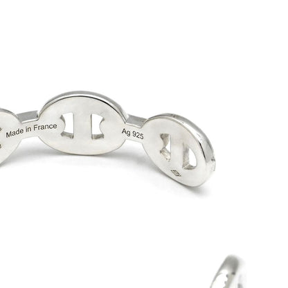 Hermes Bangle Chaine D'ancre Ancienne 925 Silver St Sv925 Ag925