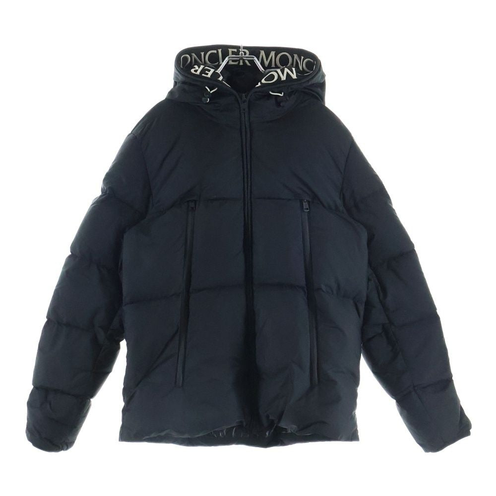 Moncler Montcla Logo Embroidery Down Jacket Black
