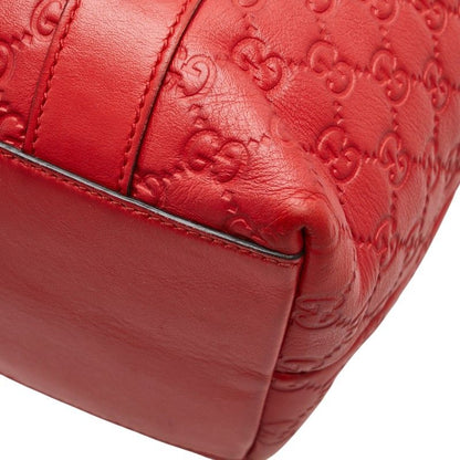 Guccissima Bamboo Handbag Shoulder Bag 2WAY 339548 Red Leather Ladies Gucci