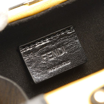 Fendi Romacharm Yellow Leather Key Holder Bagcharm 22SS Storage With Bag