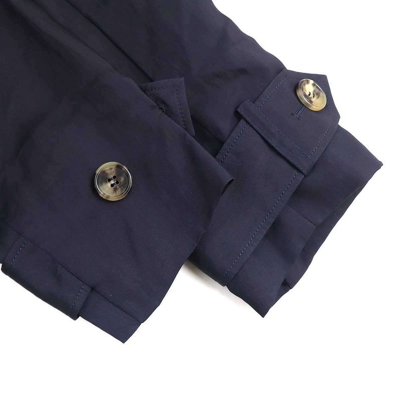 Celine by Phoebe Philo Rayon Silk Trench Coat 2 8u36 6464 Navy 34