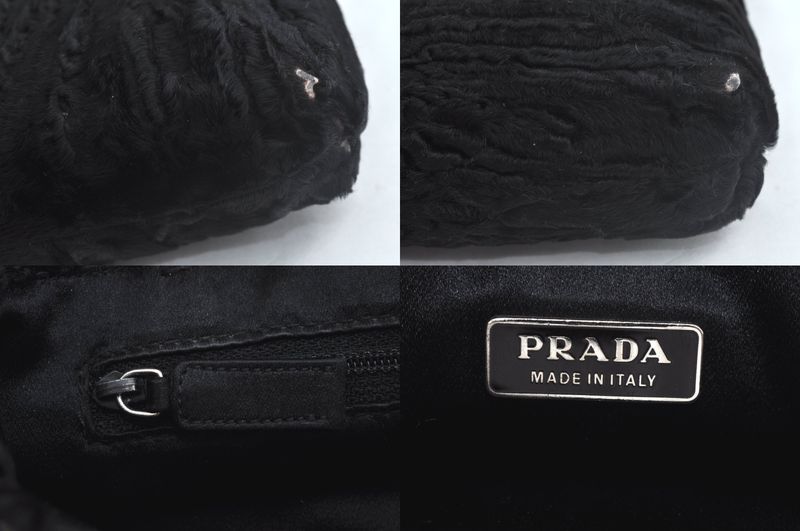 Prada Halaco Hand Tote Bag Black 0178n