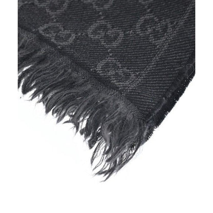 Gucci Scarf Wool Black X Gray — view 2
