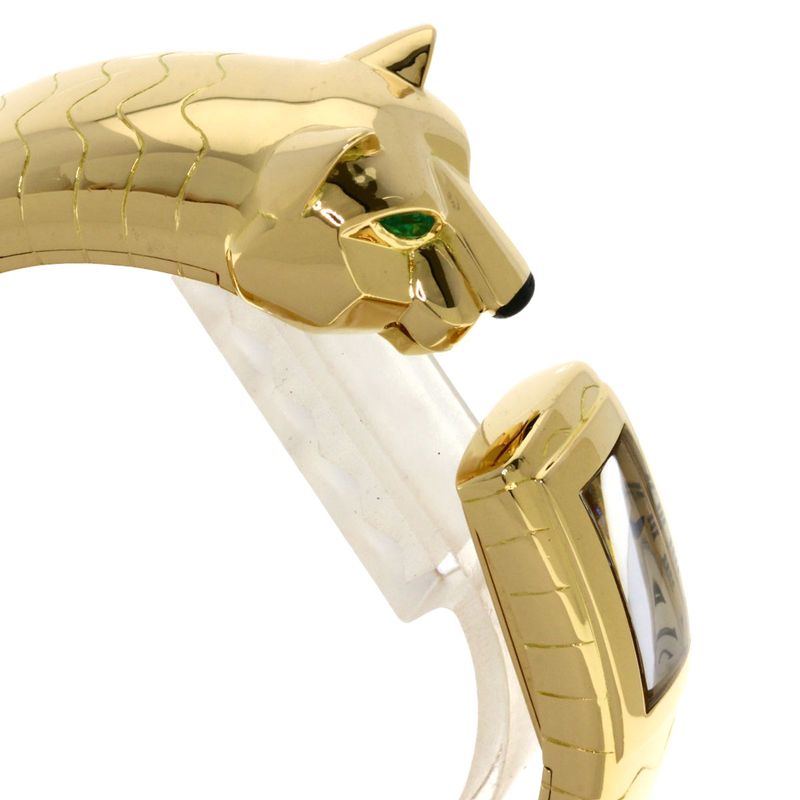 Cartier Panthère Lacarda Bangle Watch 18K Yellow Gold Ladies