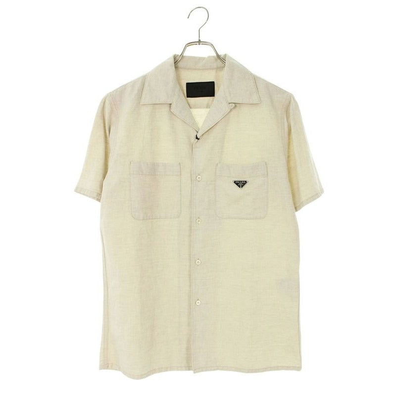 Prada Triangle Logo Pre Top Short Sleeve Shirt