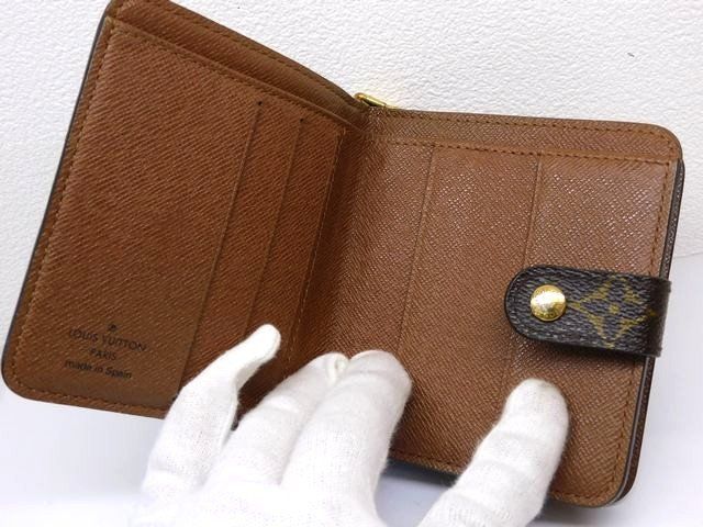 Vuitton - M61667 Ca4068 Compact Zip Monogram Wallet Louis Vuitton □7I