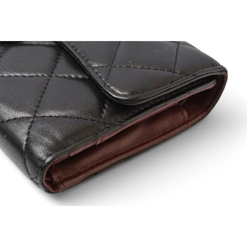 Chanel Wallet Trifold Timeless Classic Quilted Caviar — view 4