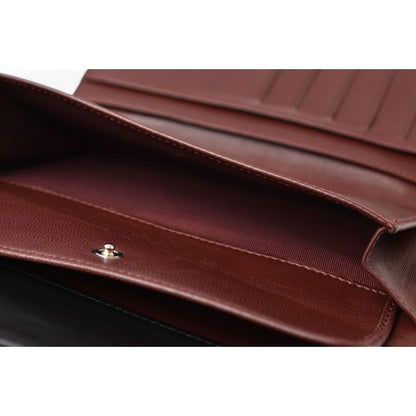 Chanel Wallet Trifold Timeless Classic Quilted Caviar — view 9