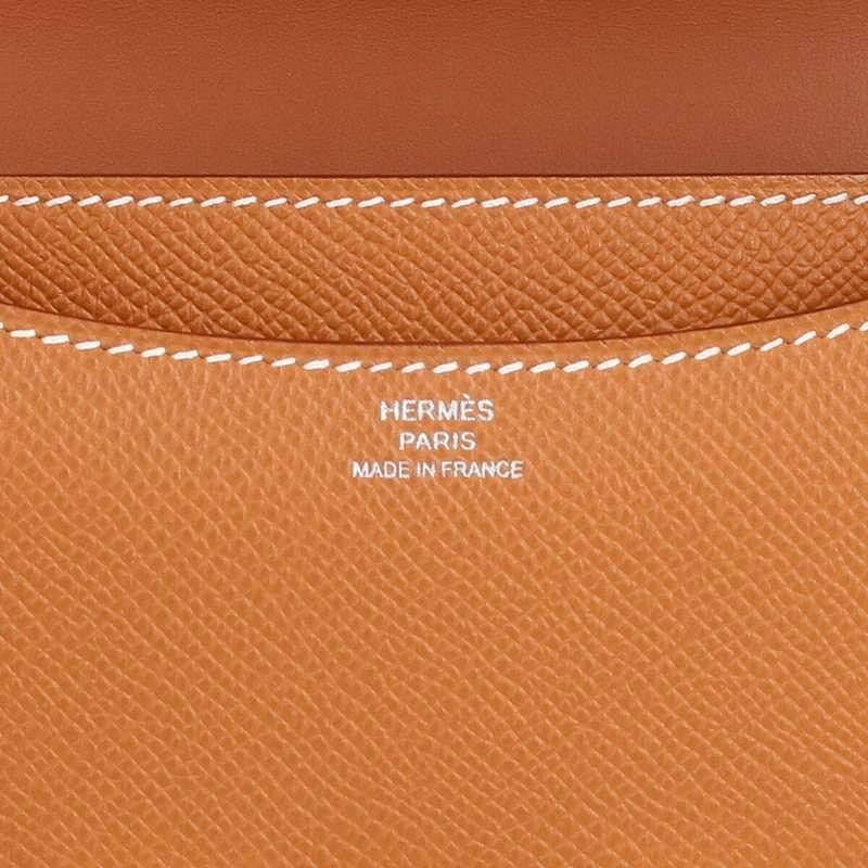 Hermes Constance 3 Mini W Engraved Svhardware Epson Leather Shoulder Bag Men's