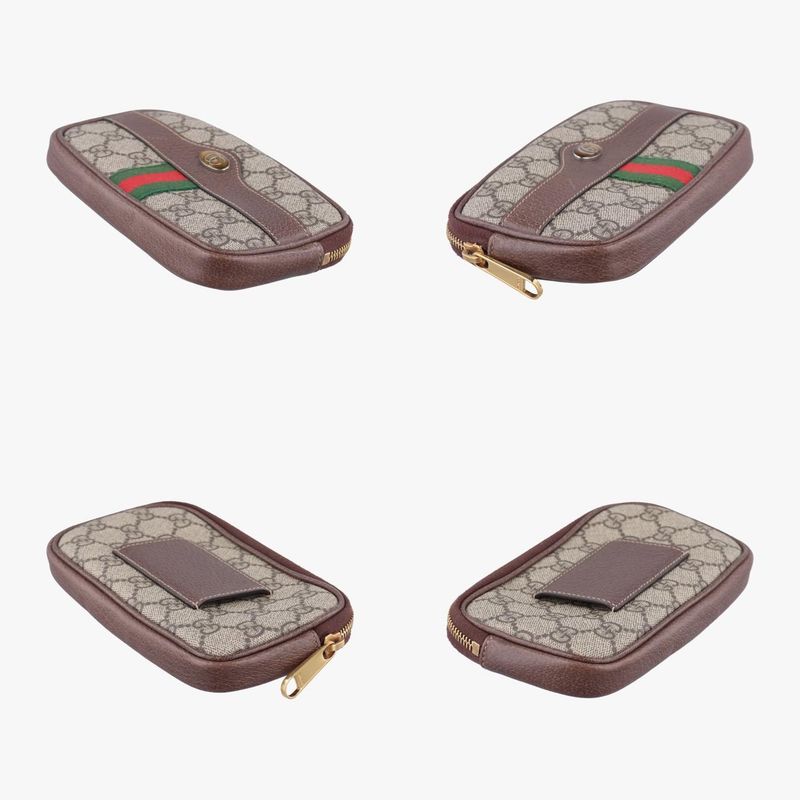 Gucci Ophidia Brown X Green X Red PVC Coated Canvas X Leather 519308