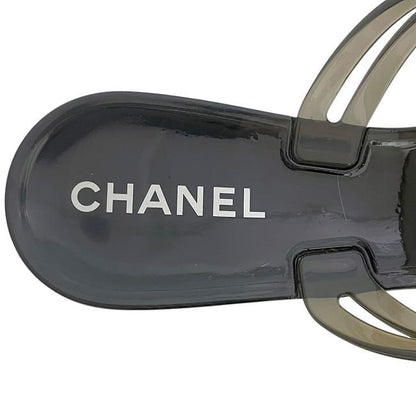 Chanel Sandals Black Camellia G26012x01618 Excellent Condition