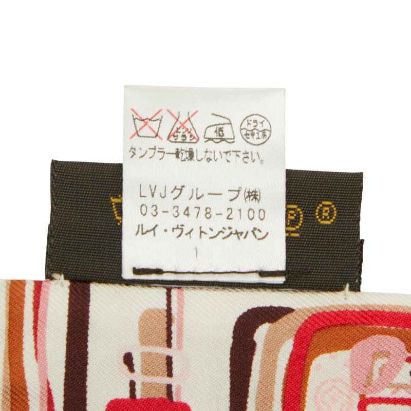 Louis Vuitton Monogram Mal Bandeau M74565 Pink Multicolor Silk Women Louis