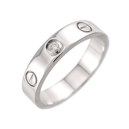 Cartier Mini Love 51 Ring Diamond 18k WG White Gold 750