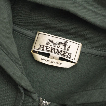 2022awHermes Run H Run H Hoodie Size L Hood Zip Up Hoodie Lined Made In Italy