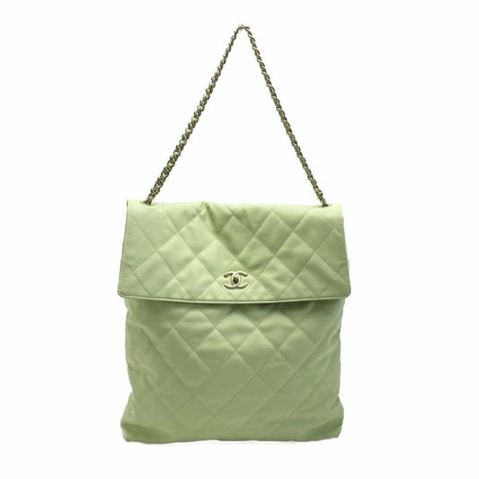 Chanel Quilted Maxi Hobo Bag As4617 Ns835 Light Green Shoulder