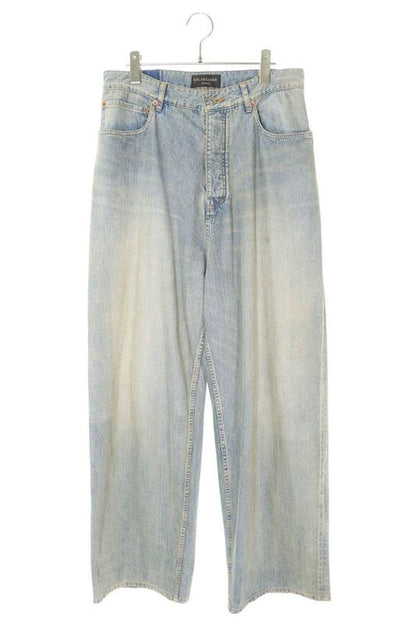 Balenciaga 23AW 745213 Tpw53 Washed Baggy Denim Pants Men's XS