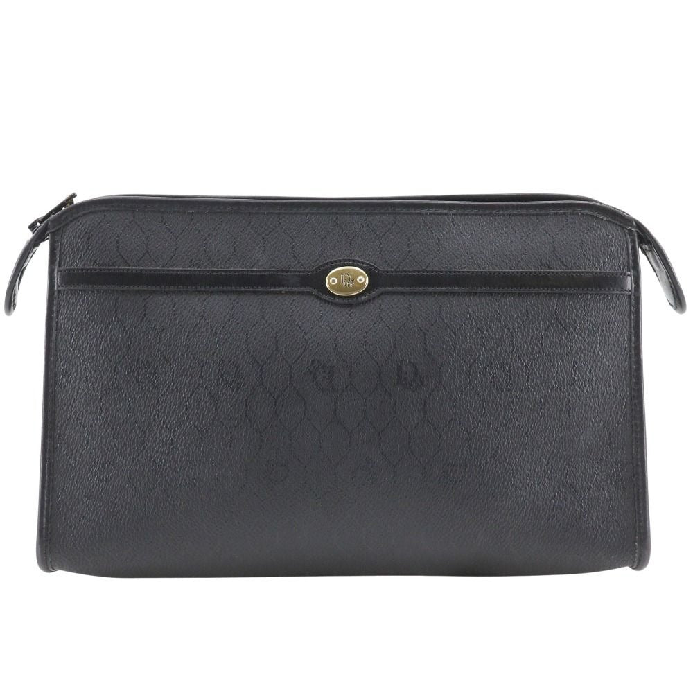 Dior Honeycomb Pattern Vintage Black Clutch