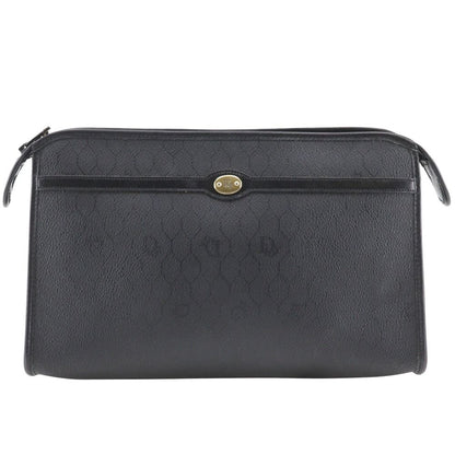 Dior Honeycomb Pattern Vintage Black Clutch
