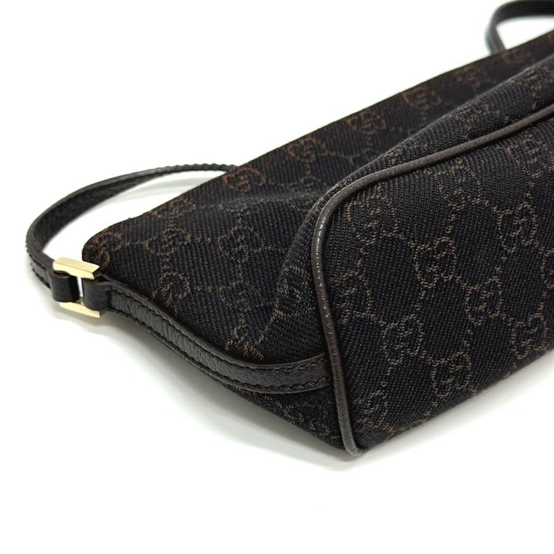Gucci Accessory Pouch GG Pattern 257300 Canvas Brown
