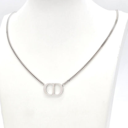 Dior CD Icon Chain Link Necklace 53 Star Ring Silver