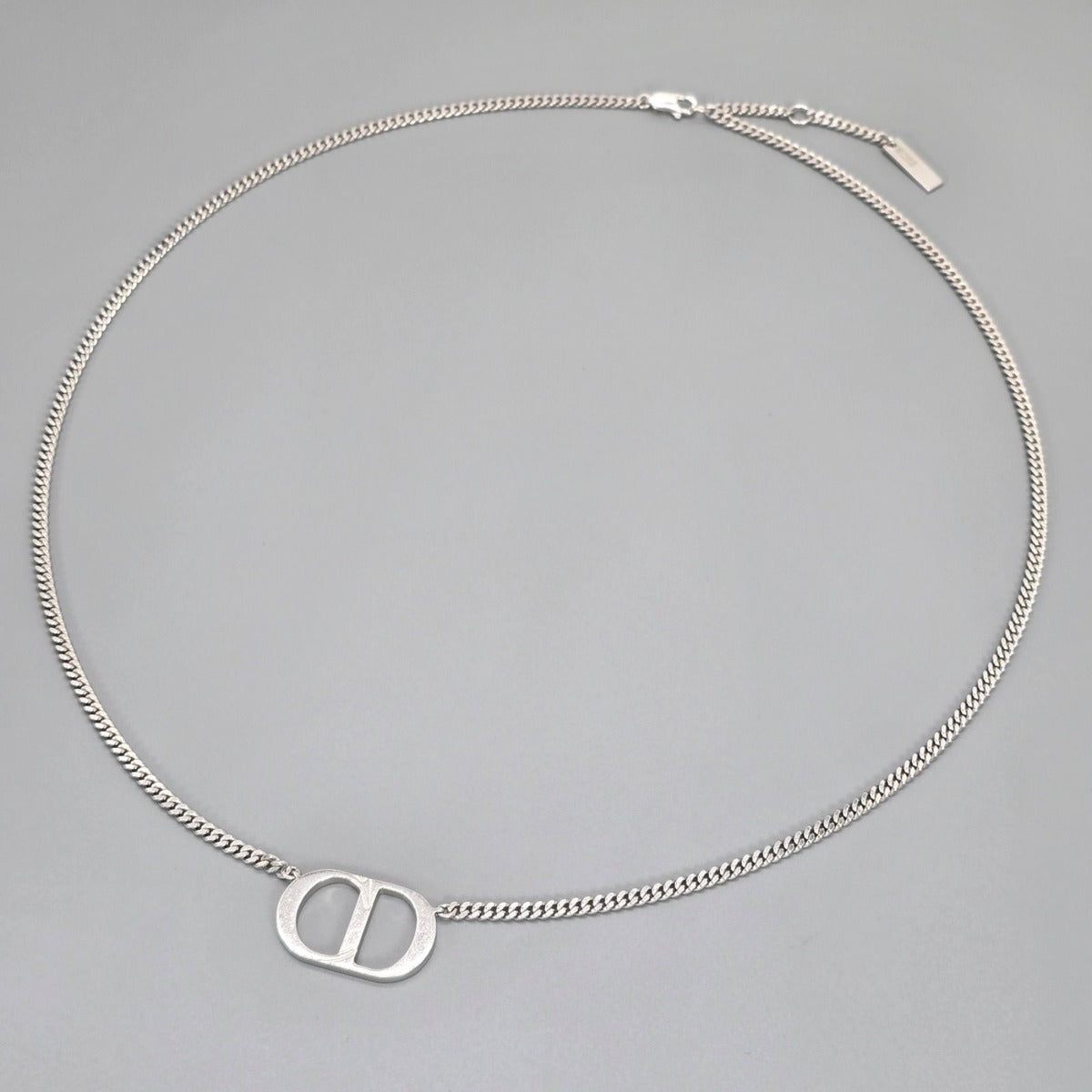 Dior CD Icon Chain Link Necklace 53 Star Ring Silver — view 2