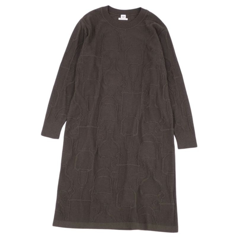 Hermes 20 AW Knit Dress Sweater Long Sleeves Total