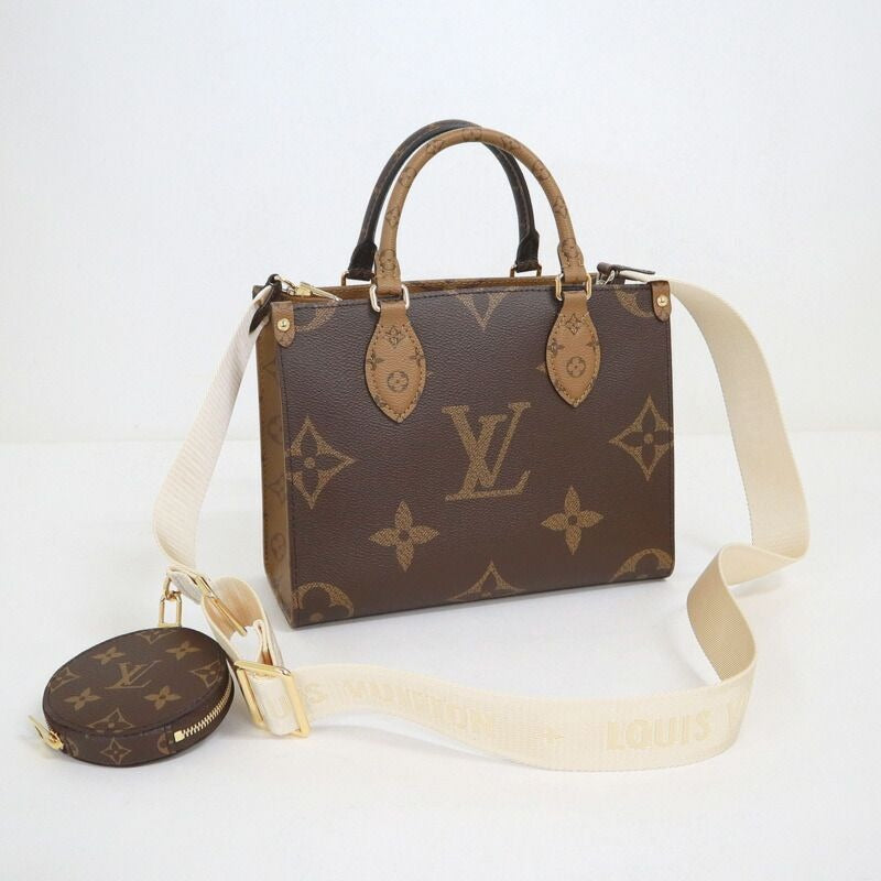 Louis Vuitton On The Go PM 2-Way Shoulder Bag Monogram Giant Reverse