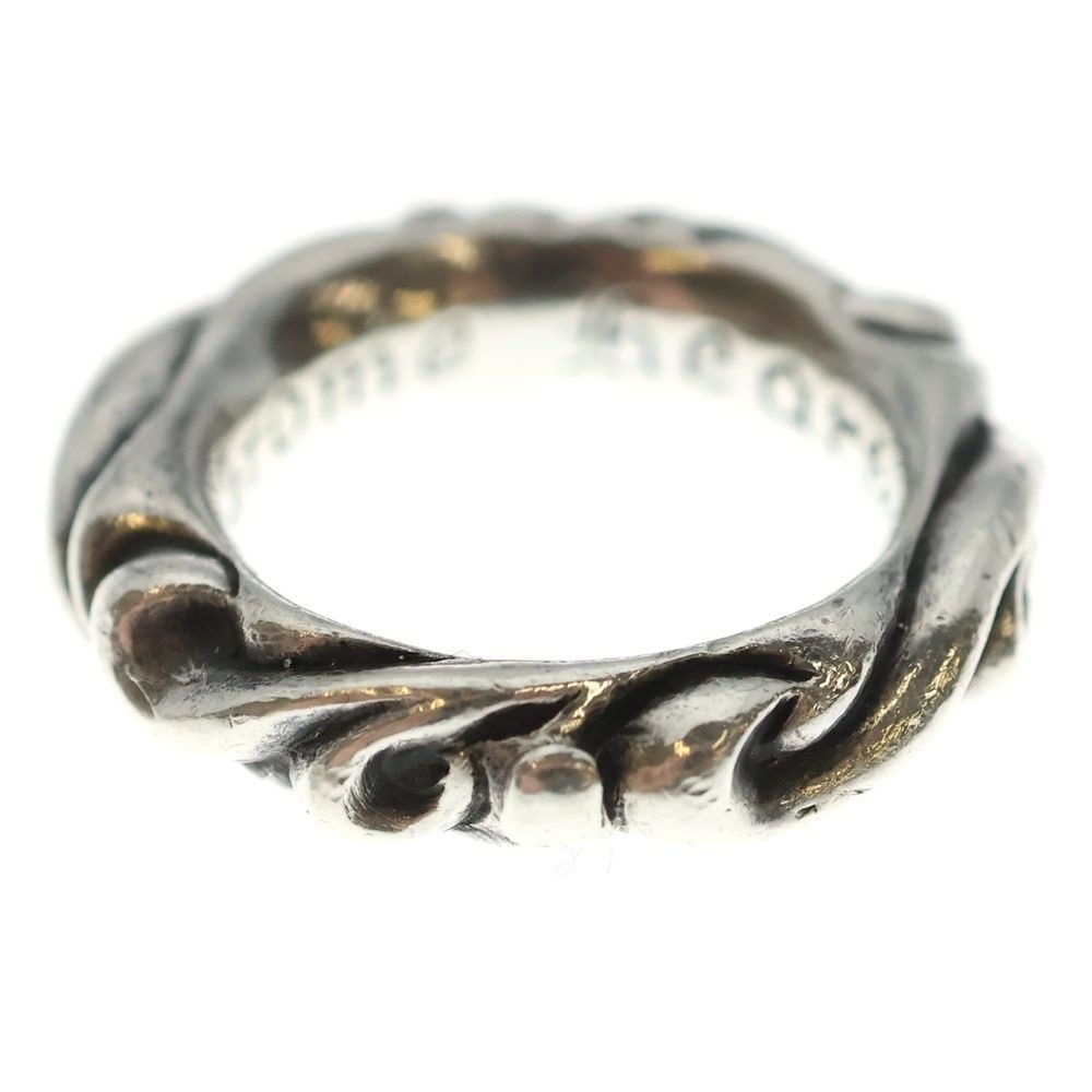 Chrome Hearts Scrl Band Scroll Ring Silver
