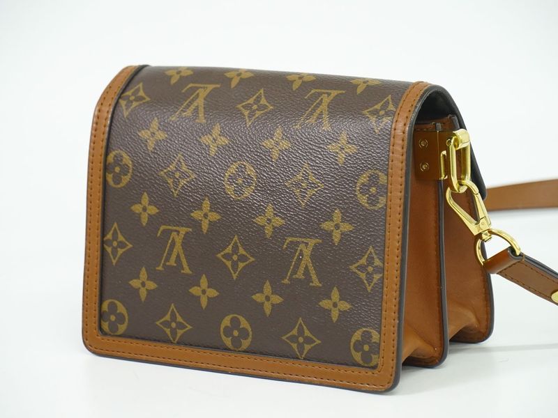 Authentic Louis Vuitton LV Dauphine MINI Monogram Reverse Shoulder Bag Pochette