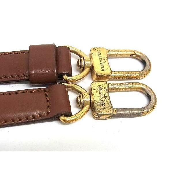Louis Vuitton Leather Shoulder Strap For Bag Crossbody Brown — view 3