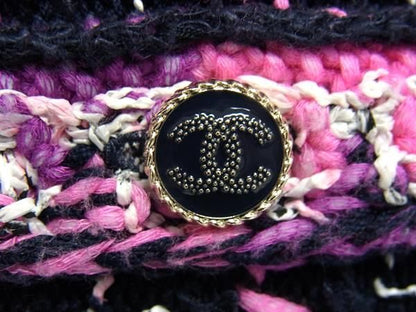 Chanel 21P P70494 Coco Mark Tweed Setup Cardigan Skirt 38 Clothing