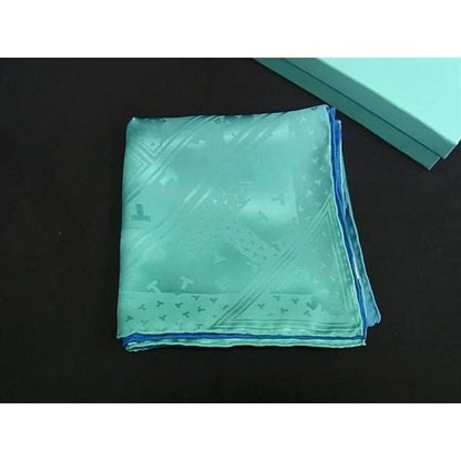 Tiffany & Co Dancing T-Shirt Silk Gradient Scarf Shawl Blue