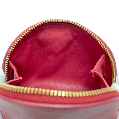 Prada Coin Case Pink 1m1218 Excellent Condition Saffiano Leather Preowned