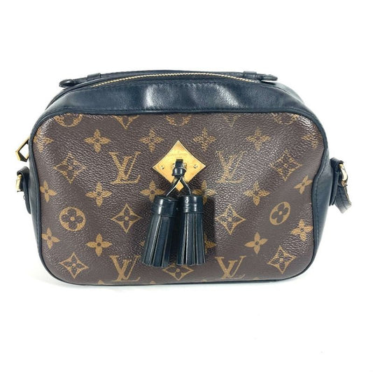 Louis Vuitton Shoulder Bag Saintonge M43555 Monogram Canvas Noir Black Brown