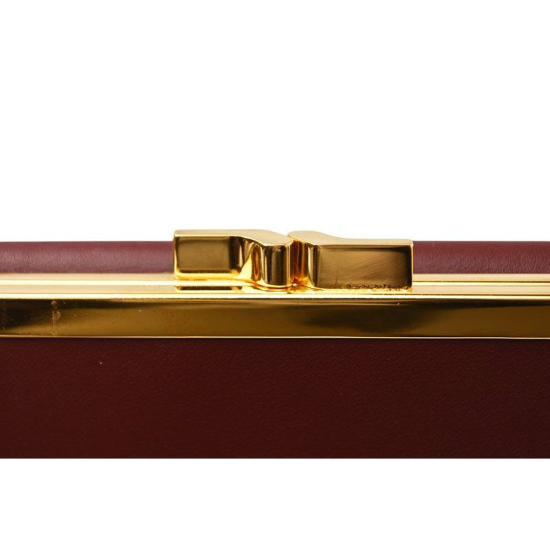 Cartier Folded Wallet Trifold Vintage Must de Cartier Bordeaux — view 6