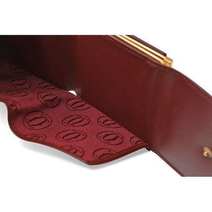 Cartier Folded Wallet Trifold Vintage Must de Cartier Bordeaux — view 9