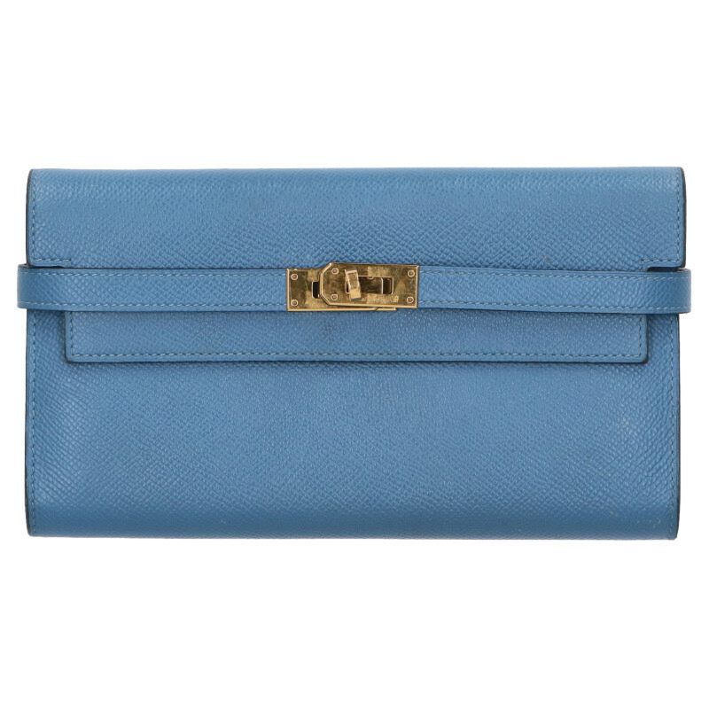 Hermes Kelly Wallet Engraved C Ghardware Vaux Epson Wallet Men's