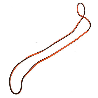Hermes Lanier Leather Necklace Orange