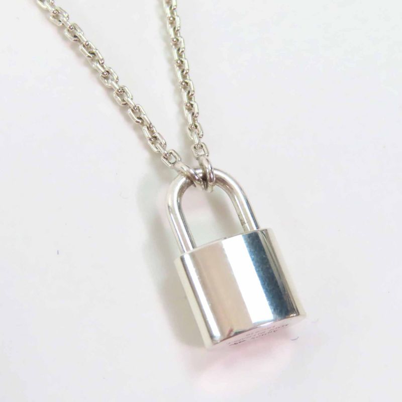 Louis Vuitton Q93559 Pendentif Lockit Necklace Pendant Ag925 Silver With Box