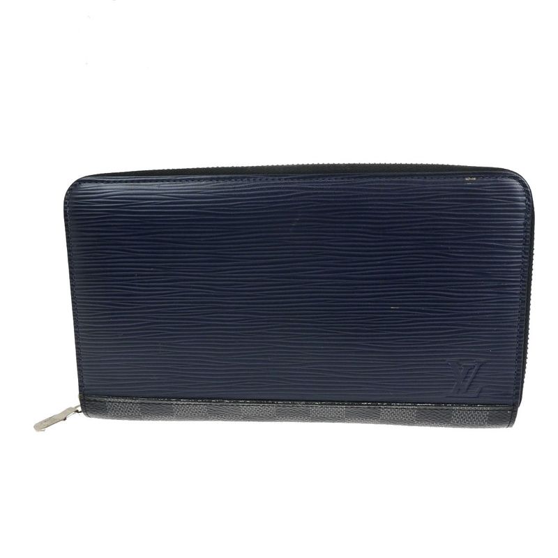 Louis Vuitton Long Wallet Zippy Organizer Wallet Epi Damier Graphite M68227