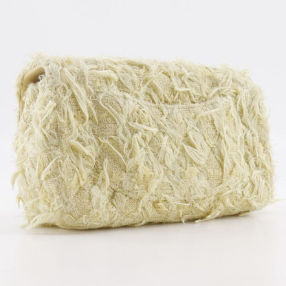 Chanel Mini Matelasse Chain Shoulder A69900 Tweed Yellow Ladies Shoulder Bag