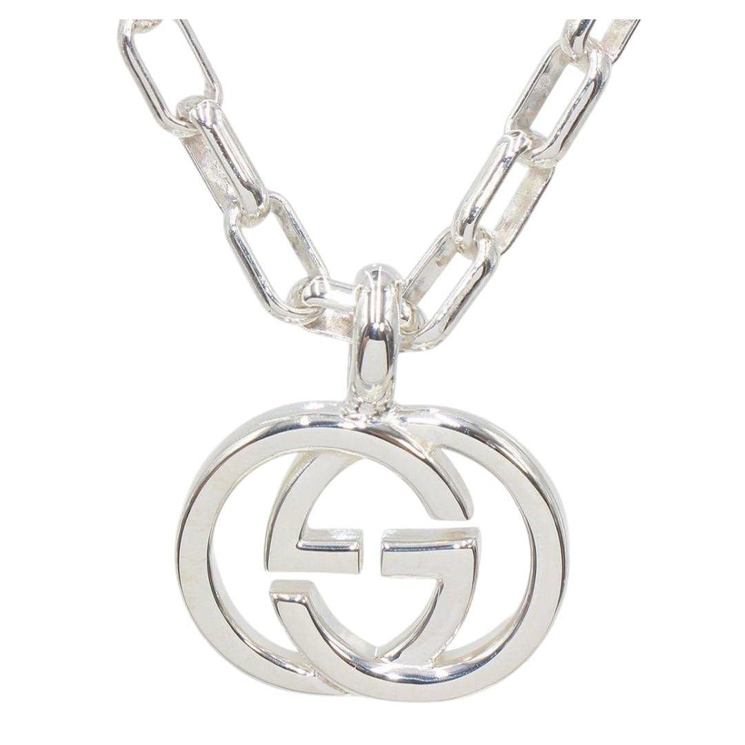 Gucci SV 925 Interlocking G Chain Necklace
