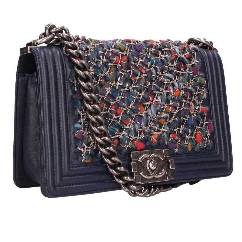 Chanel boy 25 Lambskin Chain Shoulder Bag