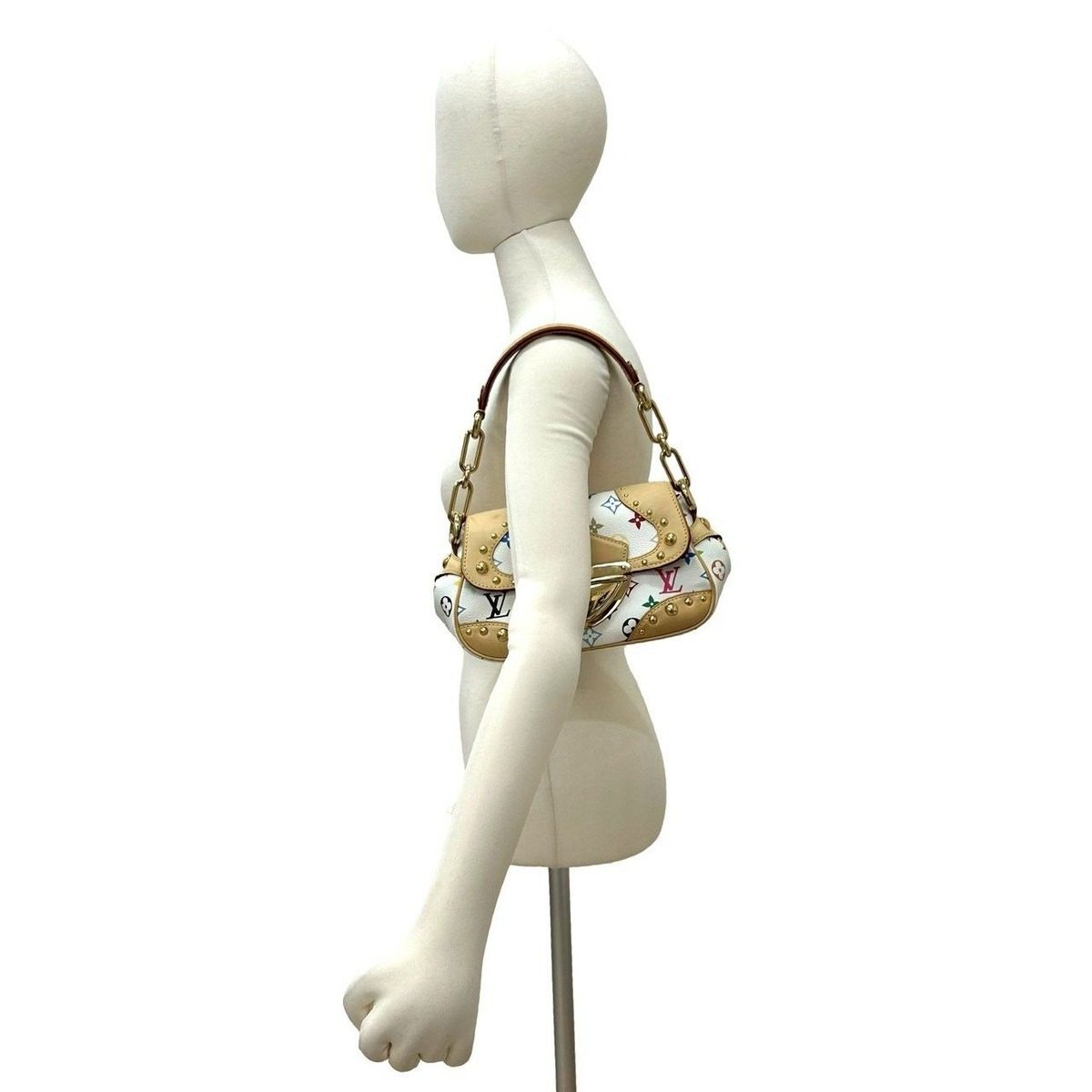 Louis Vuitton Marilyn Monogram Multicolor Leather Shoulder Bag Blanc White — view 2