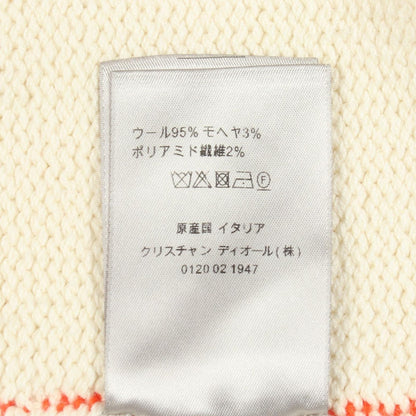 Dior Knit Wool Sweater White Orange — view 4