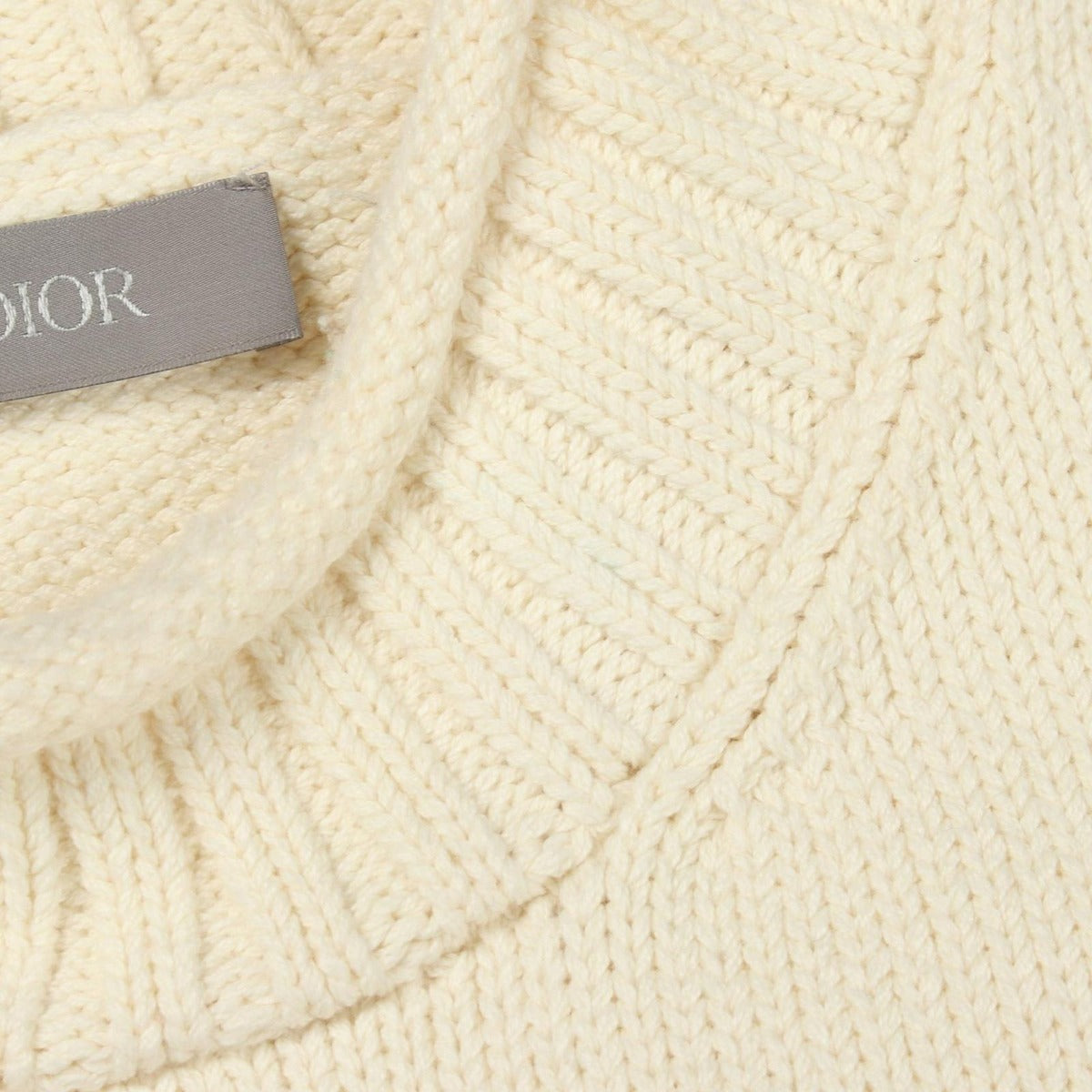 Dior Knit Wool Sweater White Orange — view 5